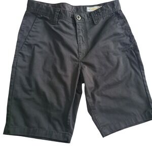 Volcom Frickin Modern Fit Chino Shorts Mens 32 Black Repreve